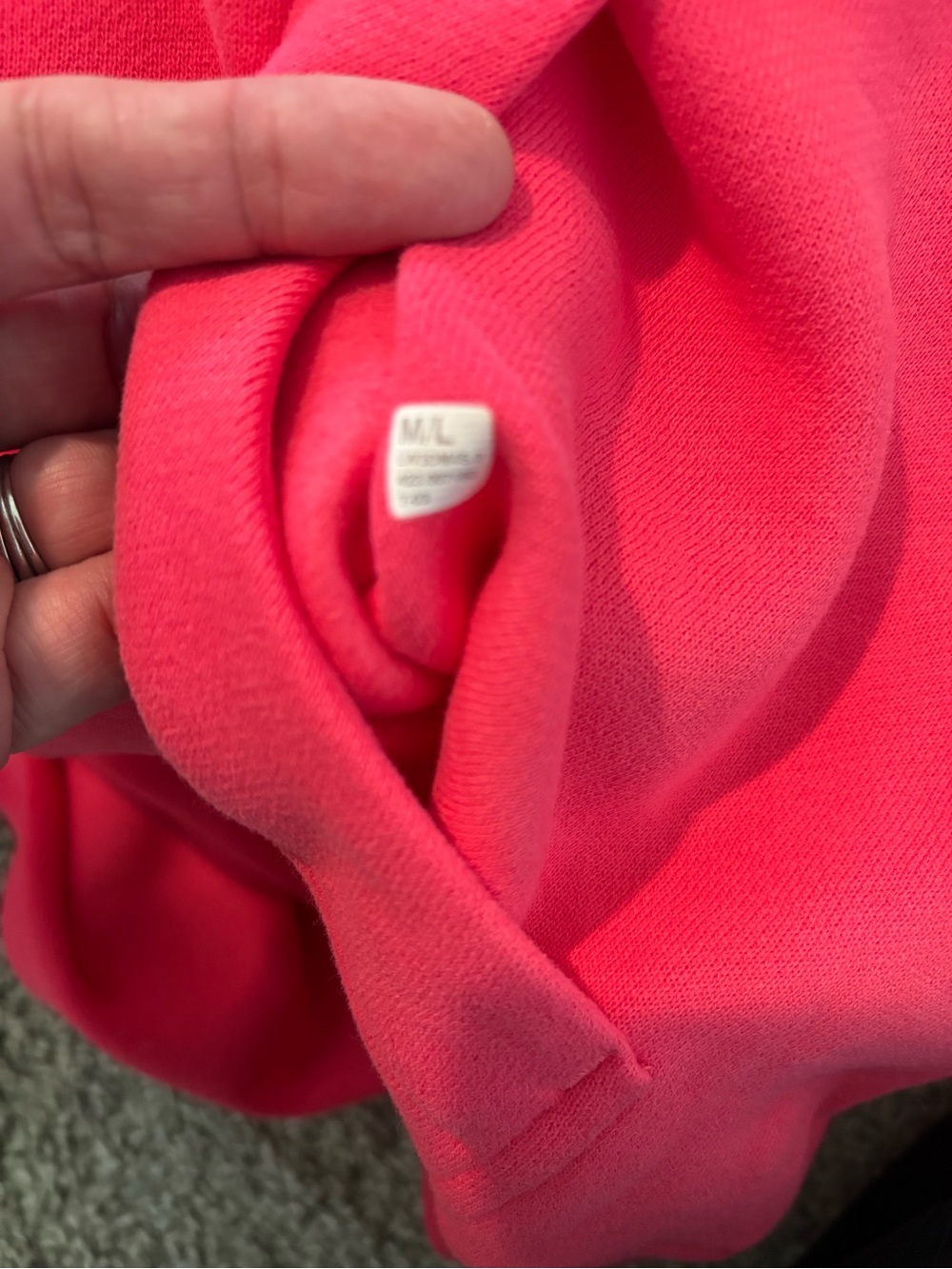 lululemon 1/2 Zip Cropped Scuba Hoodie - Lip Gloss Pink M/L - Picture 9 of 9